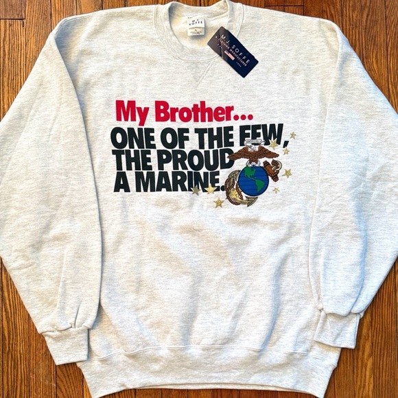 Soffe Other - 90’s Marine’s Vintage Crewneck Sweater My Brother One of The Few The Proud